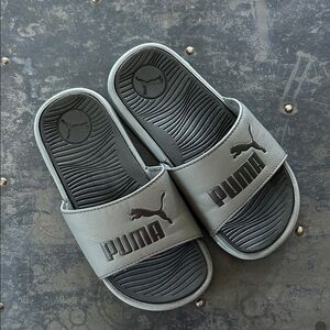Puma Charcoal Slide Sandals